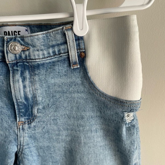 PAIGE Noella Maternity Straight Leg Jean - Liza Medium/Light Wash - Size 24 - Picture 10 of 15